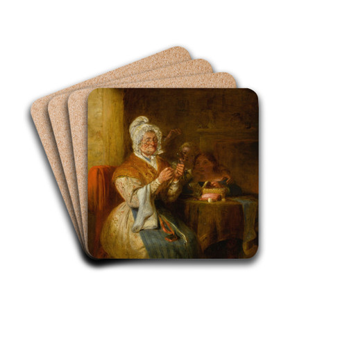Threading the needle by William Kidd Drink Coasters - set of 4