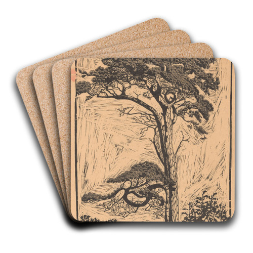 Pijnboom by Reijer Stolk Art Drink Coaster set Pijnboom by Reijer Stolk Art Drink Coaster set