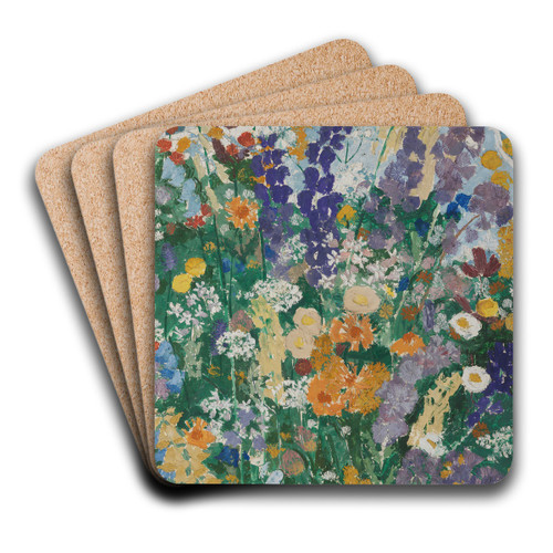 Blumen am Berg by August Babberger Art Drink Coaster set