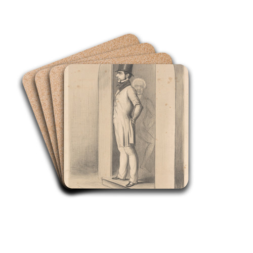 The Man Wot 'Whips the House Out' by John Doyle Drink Coasters - set of 4