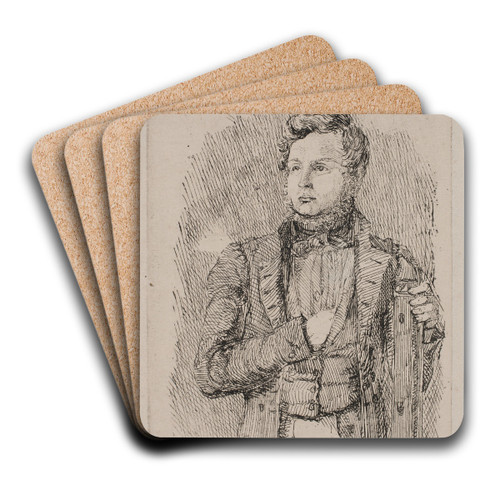 Kommandr F Frlich by Lorenz Frlich Art Drink Coaster set
