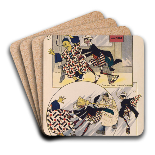 The Woggle-Bug book Pl.10 by Ike Morgan Art Drink Coaster set