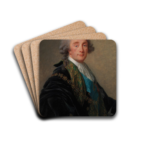 Alexandre Charles Emmanuel de Crussol-Florensac (17431815) by Elisabeth Louise Vige Le Brun Drink Coasters - set of 4 Alexandre Charles Emmanuel de Crussol-Florensac (17431815) by Elisabeth Louise Vige Le Brun Drink Coasters - set of 4