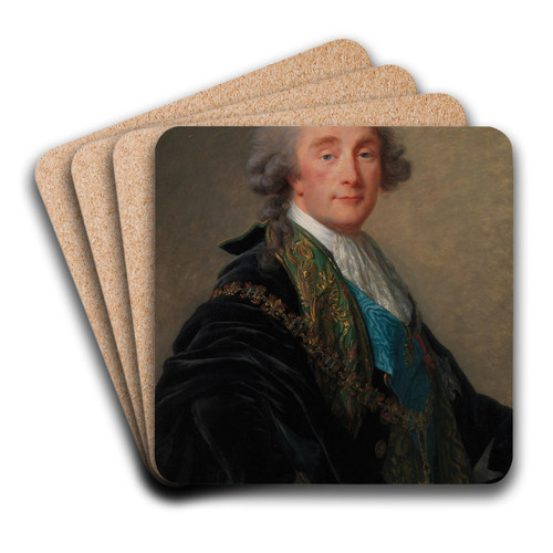 Alexandre Charles Emmanuel de Crussol-Florensac (17431815) by Elisabeth Louise Vige Le Brun Art Drink Coaster set Alexandre Charles Emmanuel de Crussol-Florensac (17431815) by Elisabeth Louise Vige Le Brun Art Drink Coaster set