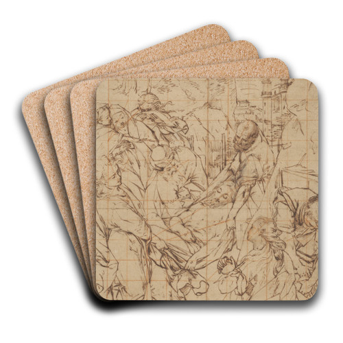 The Entombment of Christ by Federico Barocci Art Drink Coaster set