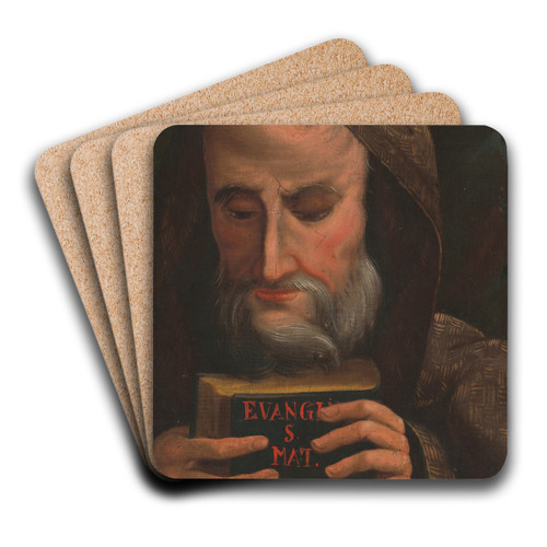 Saint Matthew by Jan Fignowski Art Drink Coaster set