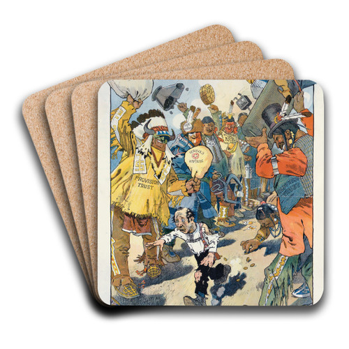 Running the gauntlet by Will Crawford Art Drink Coaster set