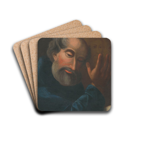 Saint Judas Thaddeus by Jan Fignowski Drink Coasters - set of 4