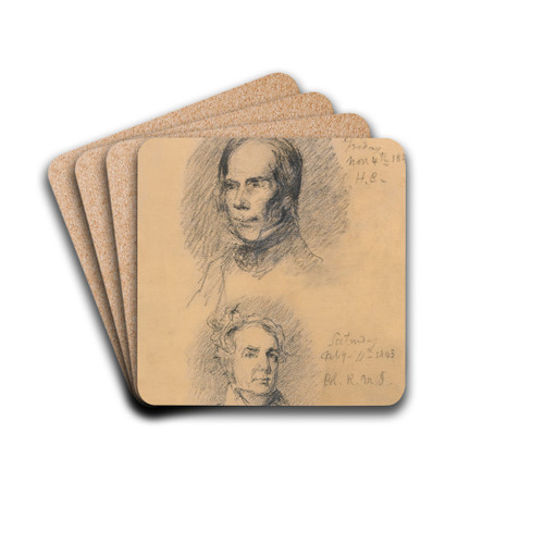 Henry Clay and Richard Mentor Johnson by John B. Neagle Drink Coasters - set of 4