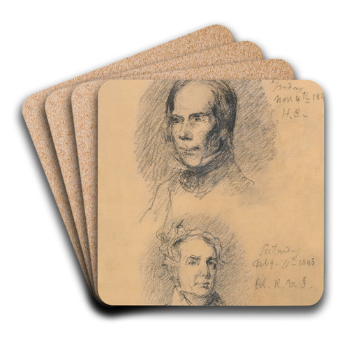Henry Clay and Richard Mentor Johnson by John B. Neagle Art Drink Coaster set