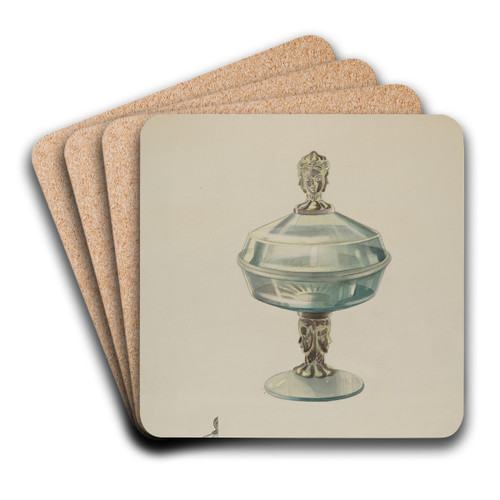 Covered Compote by James Vail Art Drink Coaster set