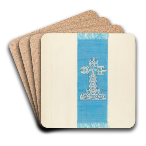 Bookmark with Design of Cardboard by Ellen Duncan Art Drink Coaster set Bookmark with Design of Cardboard by Ellen Duncan Art Drink Coaster set