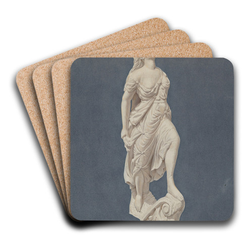 Figurehead from Indian Princess by Elizabeth Moutal Art Drink Coaster set