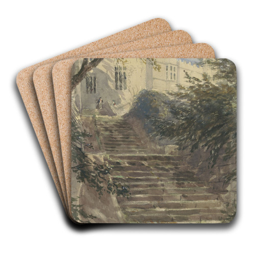 Tuintrap bij Haddon Hall (Derbyshire) by David Cox Art Drink Coaster set
