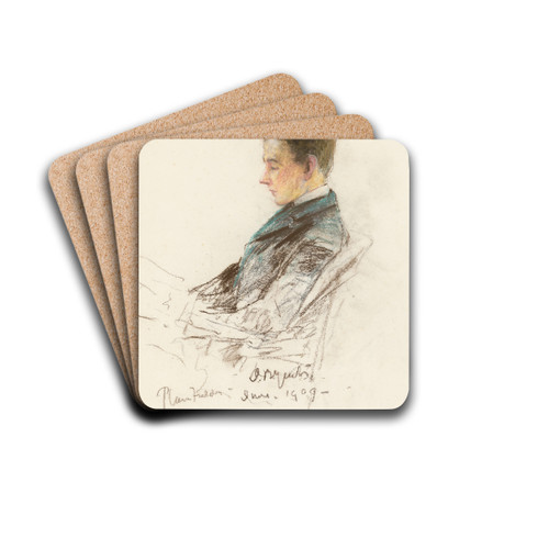 Van Wyck Brooks by John Butler Yeats Drink Coasters - set of 4