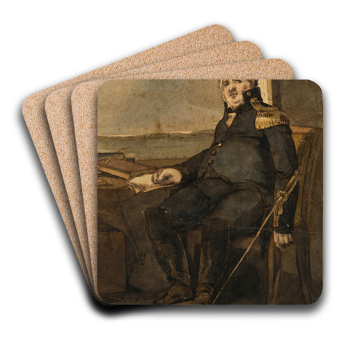 Jonathan F. Williams by Thomas Sully Art Drink Coaster set