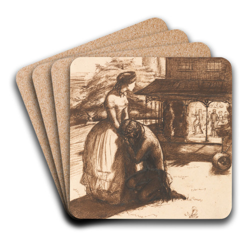Accepted by Sir John Everett Millais Art Drink Coaster set Accepted by Sir John Everett Millais Art Drink Coaster set