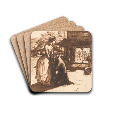 Accepted by Sir John Everett Millais Drink Coasters - set of 4 Accepted by Sir John Everett Millais Drink Coasters - set of 4