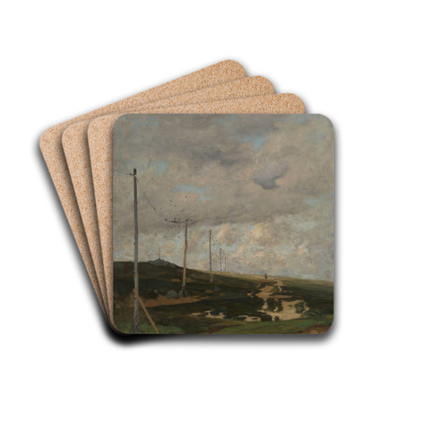 View from Jren by Frits Thaulow Drink Coasters - set of 4 View from Jren by Frits Thaulow Drink Coasters - set of 4