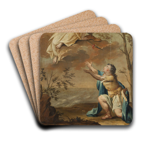 Athena and Odysseus by Rienk Keyert Art Drink Coaster set
