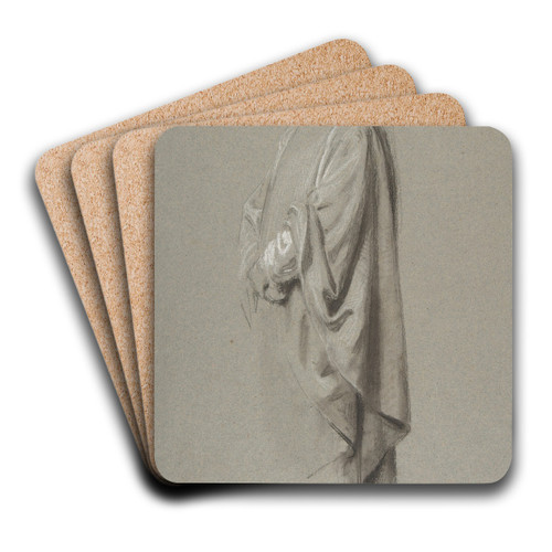 Drapery Study for a Cleric by Isidore Pils Art Drink Coaster set Drapery Study for a Cleric by Isidore Pils Art Drink Coaster set