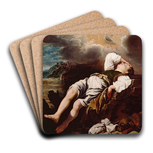 Jacob's Dream by Domenico Fetti Art Drink Coaster set