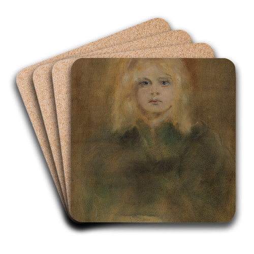 Marion Lenbach, Tochter des Knstlers by Franz von Lenbach Art Drink Coaster set