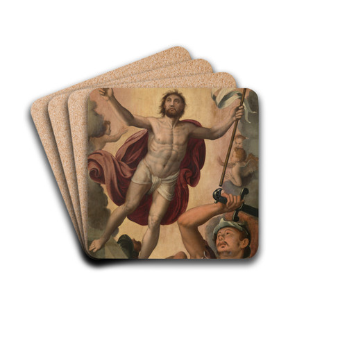 Resurrection of Christ by Lambert Van Noort Drink Coasters - set of 4 Resurrection of Christ by Lambert Van Noort Drink Coasters - set of 4