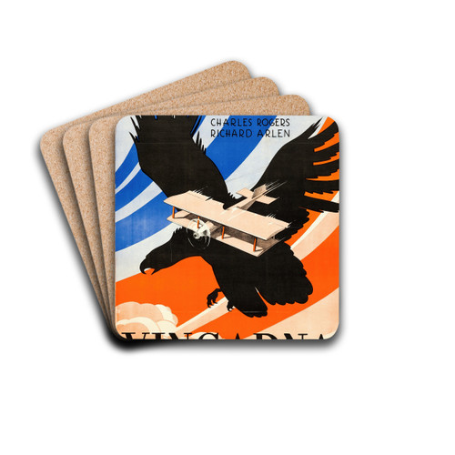 Wings by Eric Rohman Drink Coasters - set of 4 Wings by Eric Rohman Drink Coasters - set of 4