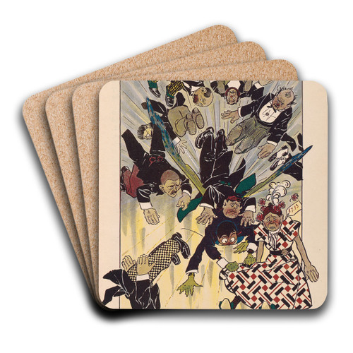 The Woggle-Bug book Pl.07 by Ike Morgan Art Drink Coaster set