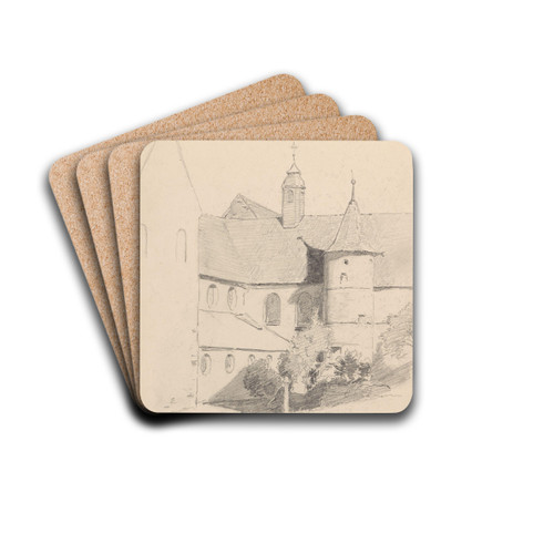 Borggrd, Reichenau by Hans Gude Drink Coasters - set of 4