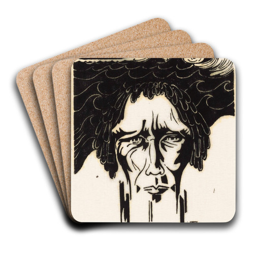 Papoea by Johannes Frederik Engelbert ten Klooster Art Drink Coaster set