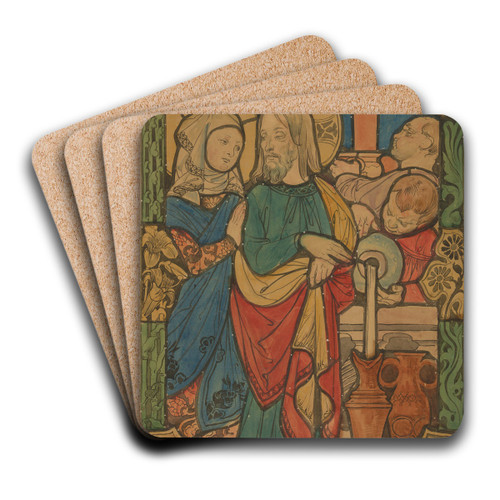 The Miracle at Cana in Galilee by Jzef Mehoffer Art Drink Coaster set The Miracle at Cana in Galilee by Jzef Mehoffer Art Drink Coaster set