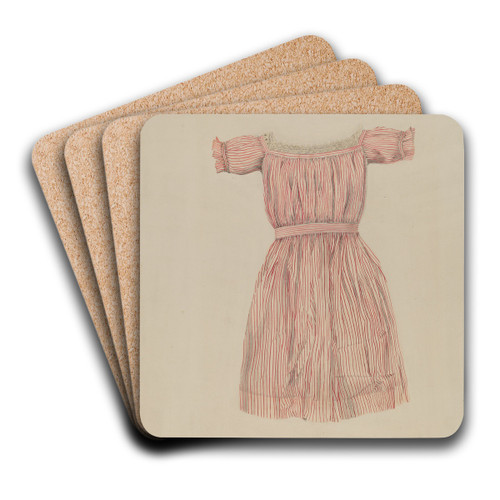 Child's Dress by Lucien Verbeke Art Drink Coaster set