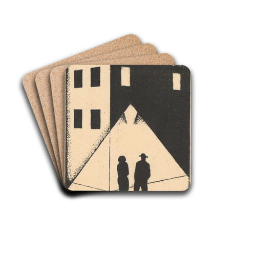 The meeting by Mikul Galanda Drink Coasters - set of 4 The meeting by Mikul Galanda Drink Coasters - set of 4