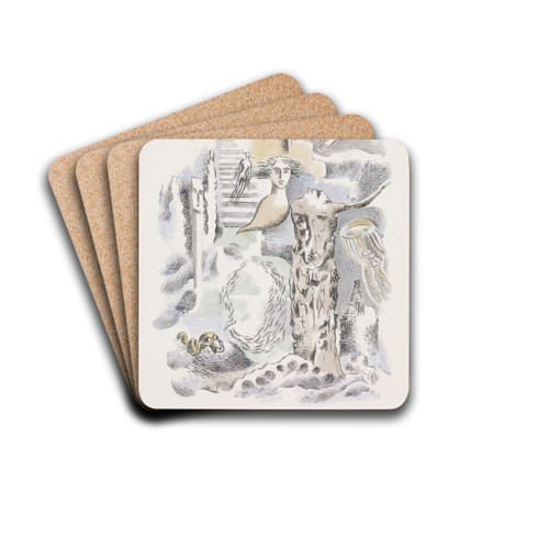 Ghosts by Paul Nash Drink Coasters - set of 4