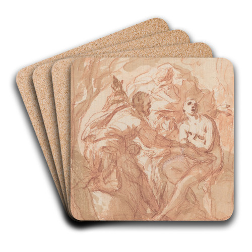 Susanna and the Elders by Johann Michael Rottmayr Art Drink Coaster set