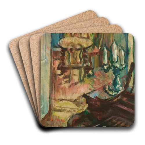 Interir by Ludvig Karsten Art Drink Coaster set