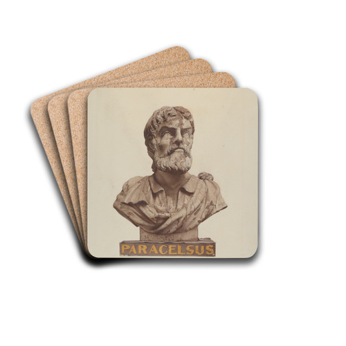 Bust of Paracelsus by Joseph Goldberg Drink Coasters - set of 4