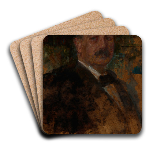 Portrait of an American by Olga Boznanska Art Drink Coaster set