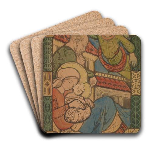 Anio nakazujcy Jzefowi ucieczk do Egiptu by Stanisaw Wyspiaski Art Drink Coaster set