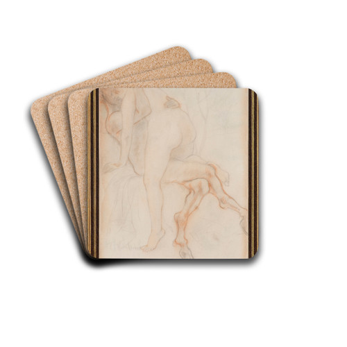 Pices condamnes by Armand Rassenfosse Drink Coasters - set of 4