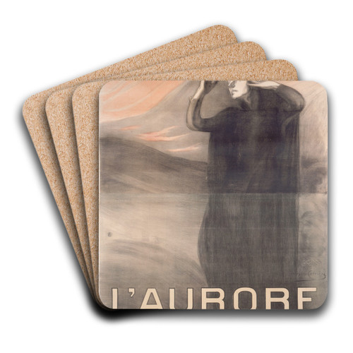 L'Aurore by Eugne Carriere Art Drink Coaster set