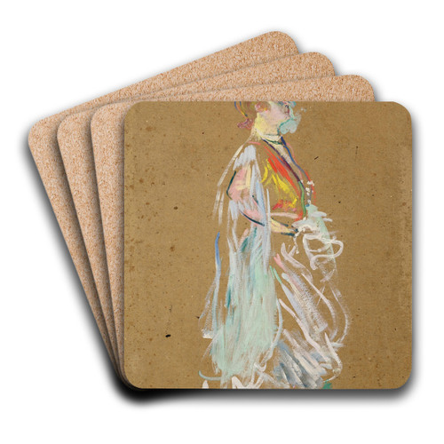 La Goulue en Alme by Henri de Toulouse-Lautrec Art Drink Coaster set La Goulue en Alme by Henri de Toulouse-Lautrec Art Drink Coaster set