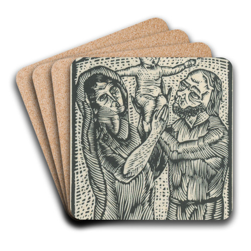 Holy family by Mikul Galanda Art Drink Coaster set