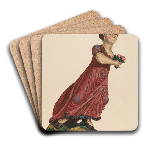 Figurehead by Mary E. Humes Art Drink Coaster set
