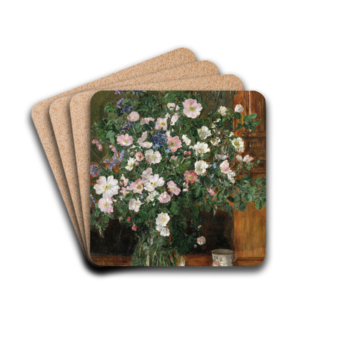 Wild Briar Roses by Anna Munthe-Norstedt Drink Coasters - set of 4