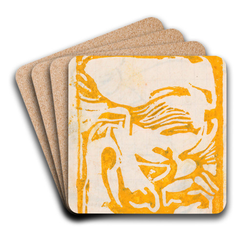 Abstracte compositie by Johan Thorn Prikker Art Drink Coaster set Abstracte compositie by Johan Thorn Prikker Art Drink Coaster set