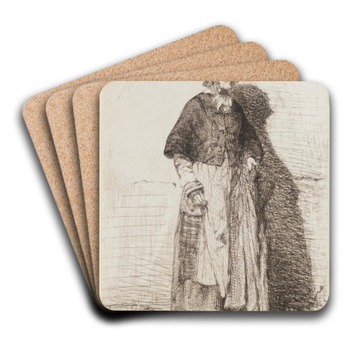 La Mre Grard by James Abbott McNeill Whistler Art Drink Coaster set