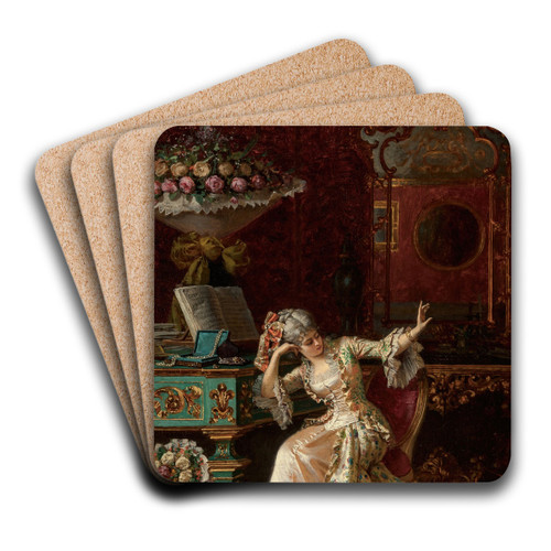 The salon by Pio Ricci Art Drink Coaster set